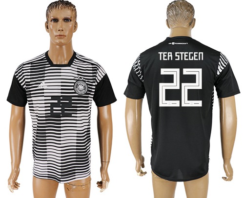 Germany #22 Ter Stegen Black Soccer Country Jersey - Click Image to Close